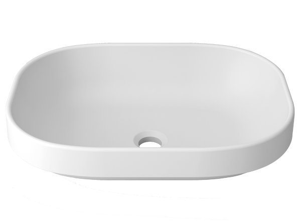  Solid Surface Wastafels Unique B812 - 52x38 cm SE